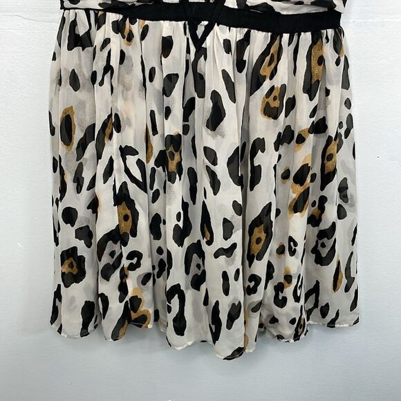 Victoria’s Secret Leopard Print Sleeveless Baby Doll Flowy mini dress Y2K size 0 - Picture 4 of 13
